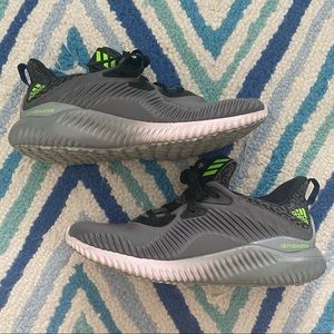 ADIDAS Alphabounce Grey/Leopard Sneakers-Size 5.5